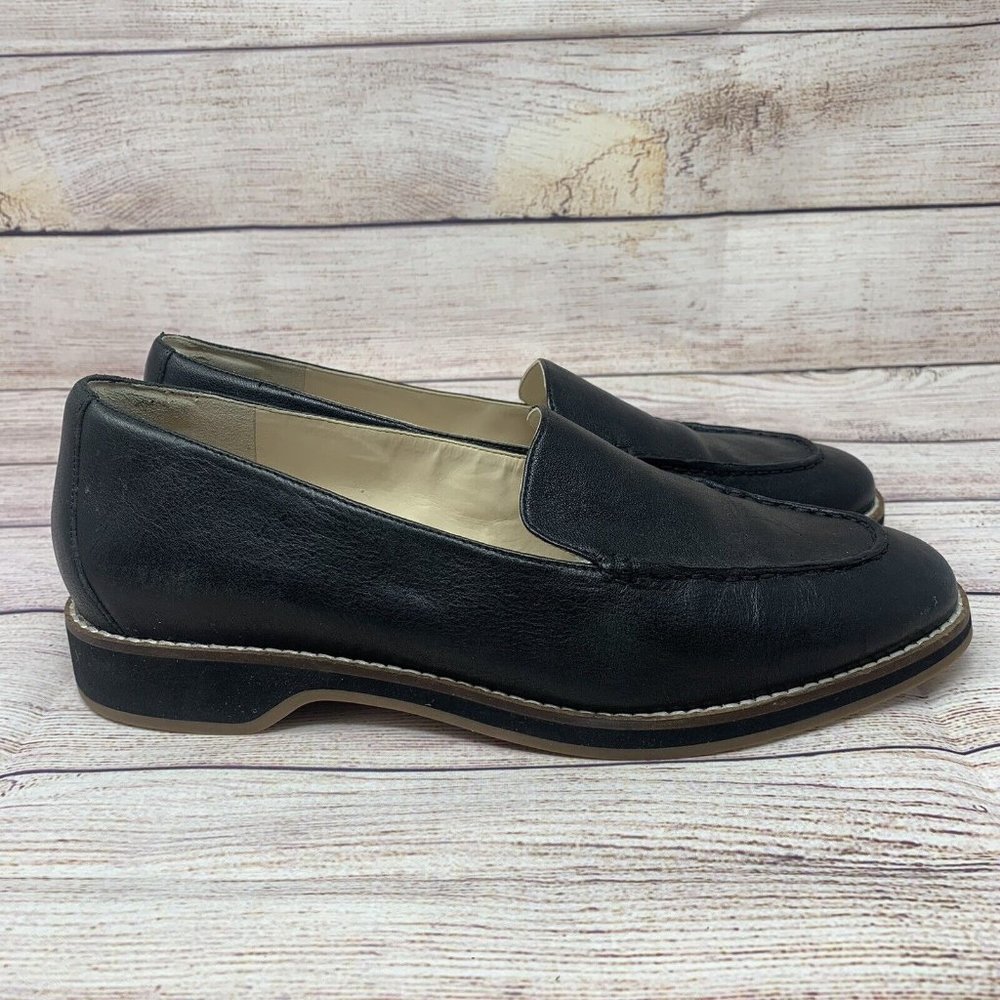 Cole Haan Womens The Go To Black Leather Loafers Shoes  9 B (B,M)  W16082